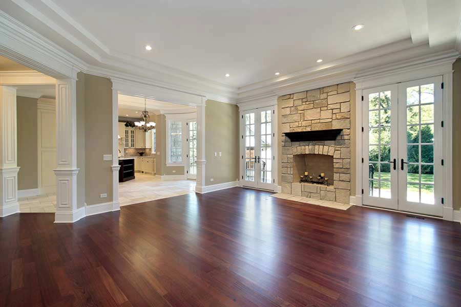 interior shot of a new home with wood floors - Keep termites away from your new home with SOS Exterminating in Gilbert AZ